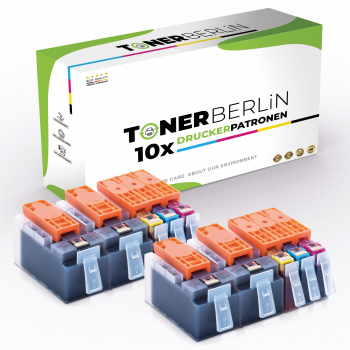 10er Multipack Set Kompatibel für HP 920XL Druckerpatronen (4x Schwarz, 2x Cyan, 2x Magenta, 2x Gelb)