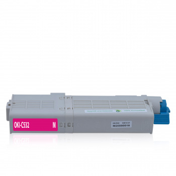 Rebuilt Toner kompatibel für OKI C-532M| 46490606| Magenta| 6000 Seiten