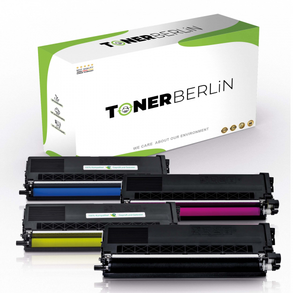 4er Set Rebuilt Toner kompatibel für Brother TN-325BK TN-325C TN-325M TN-325Y Schwarz, Cyan, Magenta, Gelb