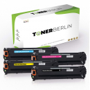 4er Set Rebuilt Toner kompatibel für HP 125A CB540A CB541A CB542A CB543A Schwarz, Cyan, Magenta, Gelb